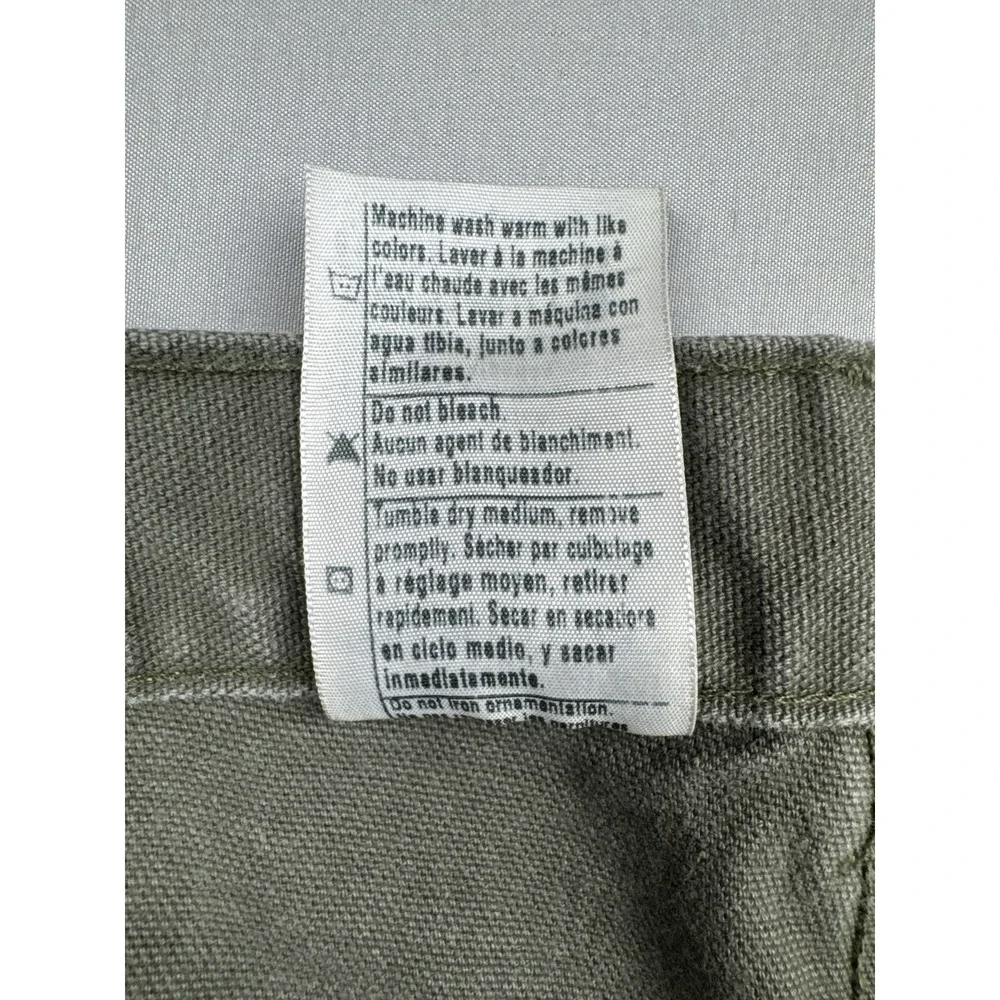 Vintage Carhartt B11 MOS Work Pants 36x36 Moss Green Carpenter Duck Canvas